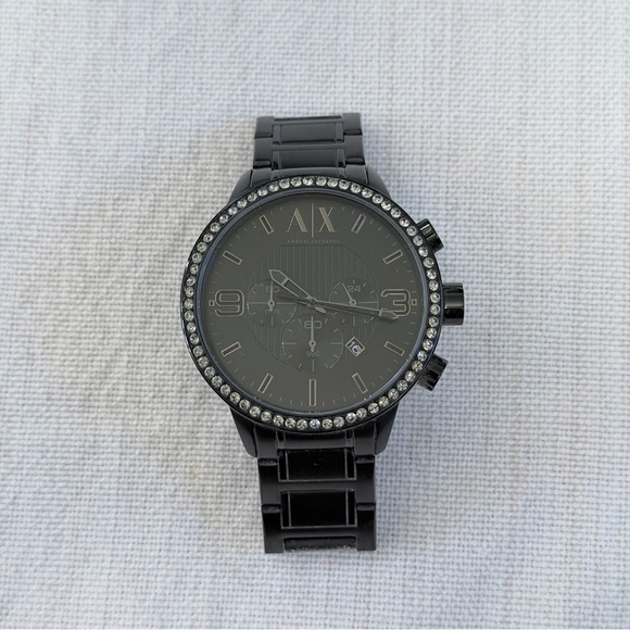 Armani Exchange (AX1271) Chronograph Black Stainless Steel Watch - Picture 3 of 4